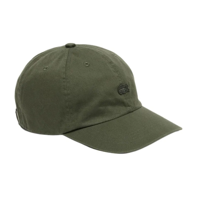 LACOSTE Cotton Canvas Baseball Caps Men's Green-1