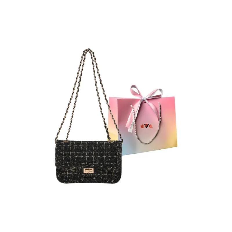 Yalu Woven Crossbody Bag, Shoulder Bag Women's White/Black-7
