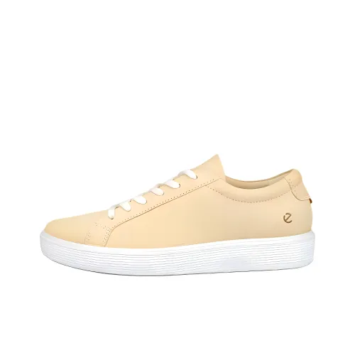 Ecco SOFT 60 W Height Increasing Abrasion Resistant Coverage Low Top Skateboard Shoes Women's Yellow