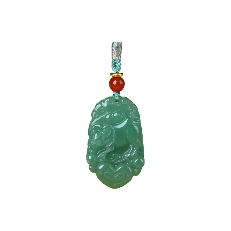Jing Ruyu Aventurine Necklaces Unisex-1