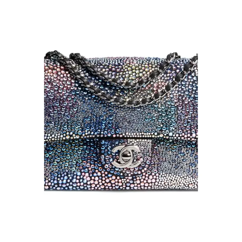 CHANEL Sheepskin Crossbody Bag Women's Iridescent Color-1