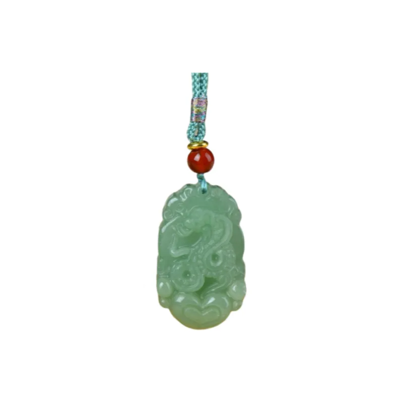 Jing Ruyu Aventurine Necklaces Unisex-5