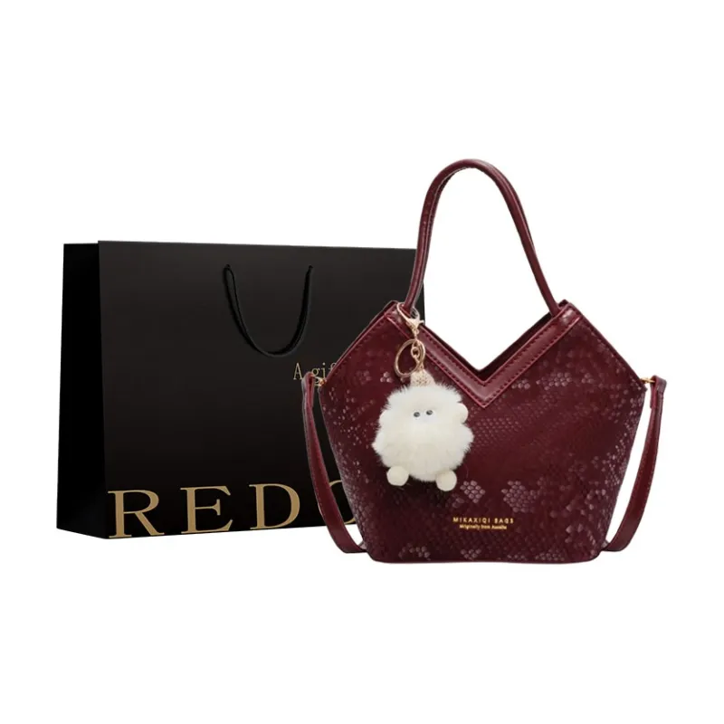 REDOO PU Handbag Regular Women's Ecru/Pink/Blue/Silver/Red/Black-8