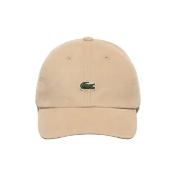 LACOSTE Corduroy, Cotton Baseball Caps Men's Beige