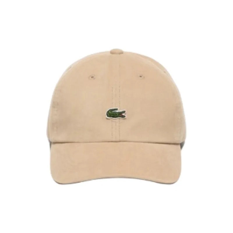 LACOSTE Corduroy, Cotton Baseball Caps Men's Beige-0