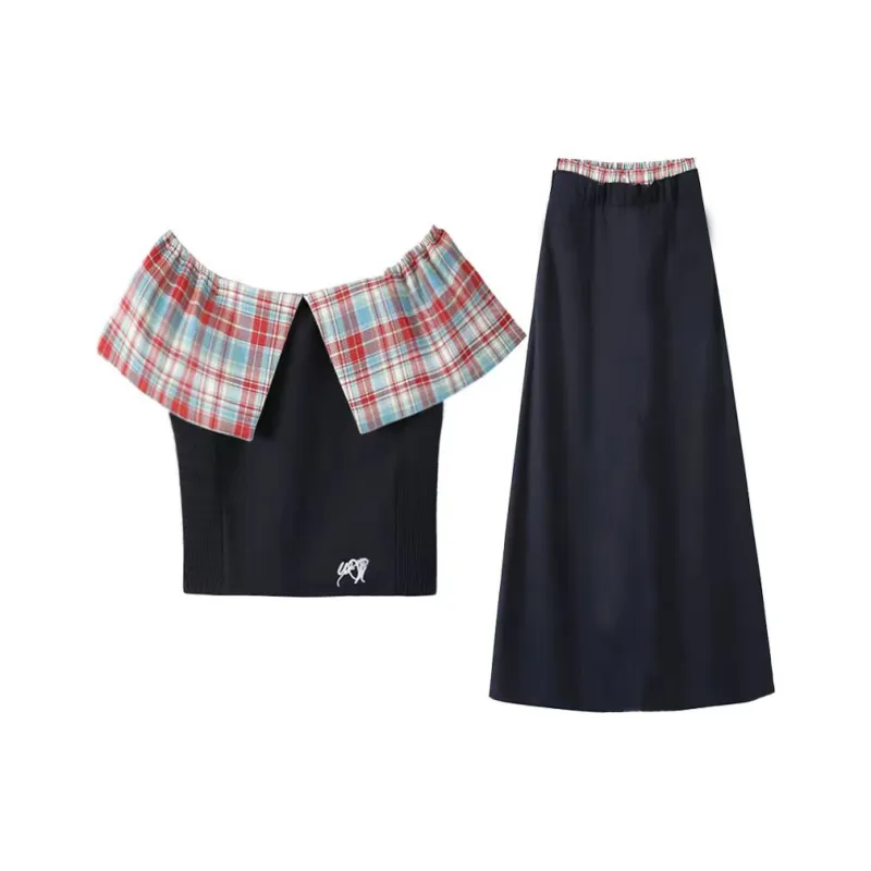 KUNZHUDAXIANG Skirt Set Women's-0