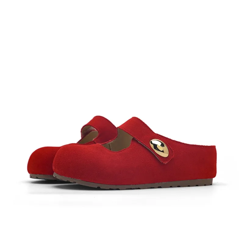 UNCLEWEN Rubber Sole Abrasion Resistant Slip Resistant Closed Toe Slippers Women's-13
