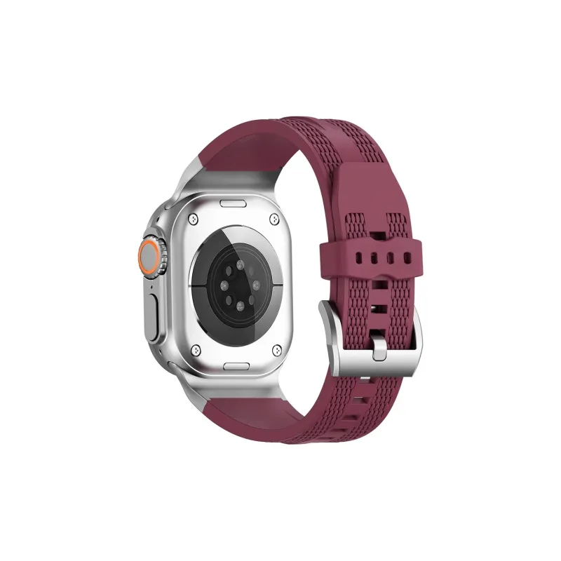 KVZUVUU Apple Compatibility Watch Band Silicone Material-3