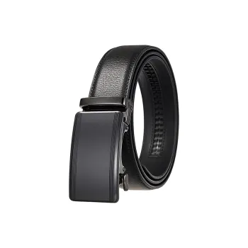 YUZHAOLIN Cow Leather Belts Men's Width 3.5CM