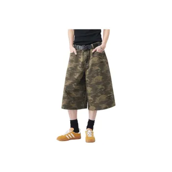 FAWENXIANGZI Denim Shorts Men's