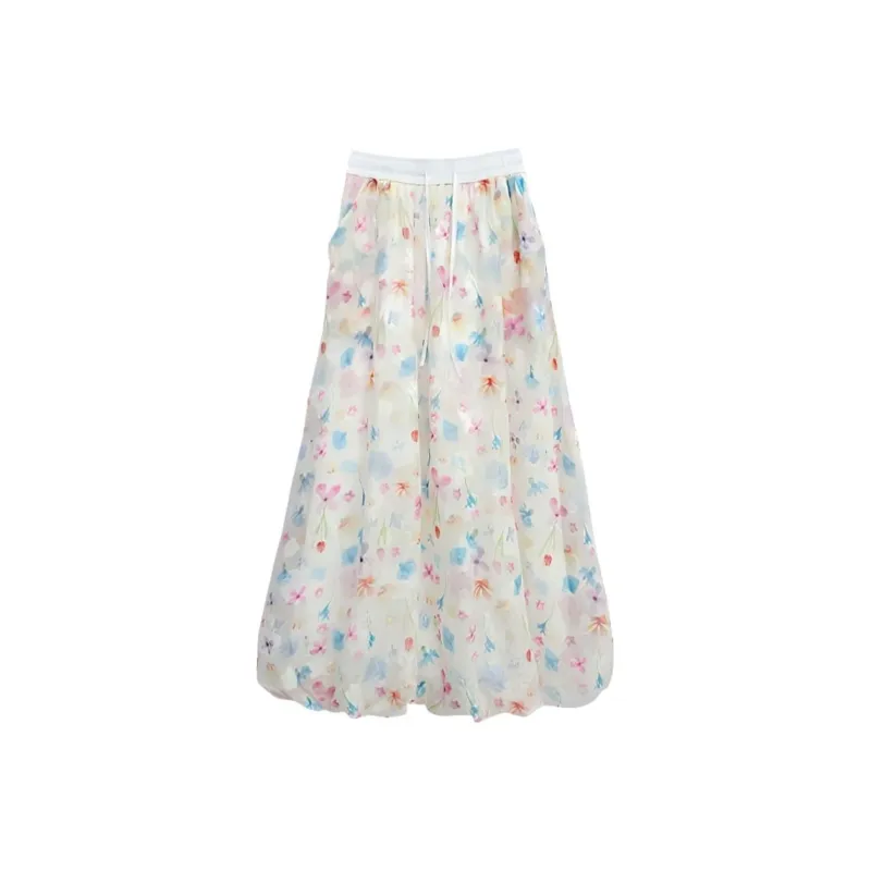GOSO Casual Long Skirts Women's Multicolor-0
