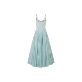 Udon House Slip Dresses Women's Green