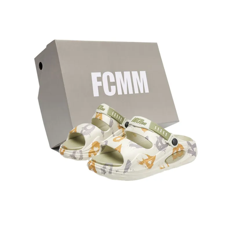 FCMM Beach Sandals Men Black/Green/Khaki-6