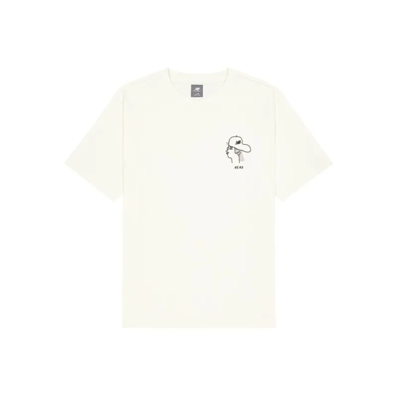 New Balance NB Grey T Shirt Men's White-0