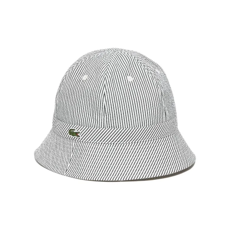 LACOSTE Polyester, Cotton Bucket Hats Men's White-0