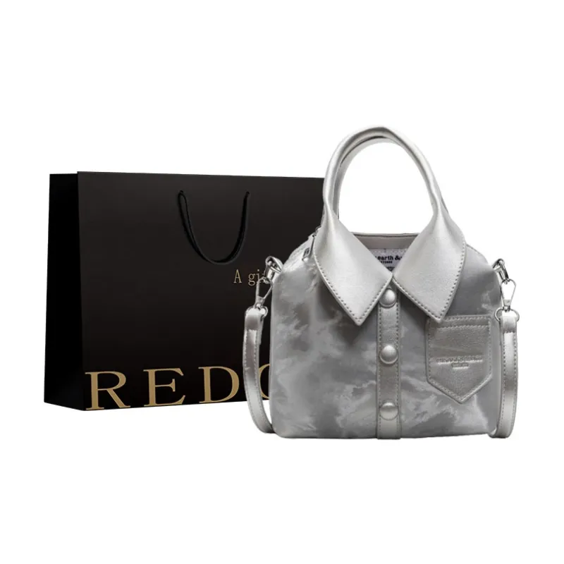 REDOO PU Handbag Women's Ecru/Pink/Silver/Black/White & Khaki-4