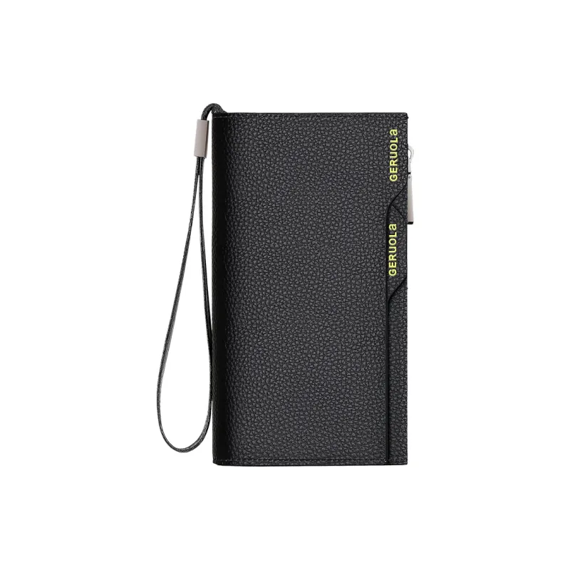 Gorora Top Grain Cow Leather Business Wallet Regular Men's Multicolor-0