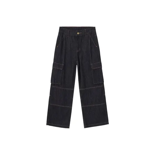 ZENGZHI Jeans Unisex Denim Blue