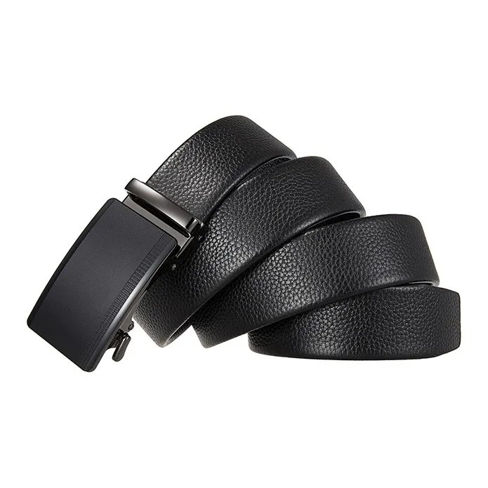 Lanza Cow Leather Belts Men's Width 3.5CM-3