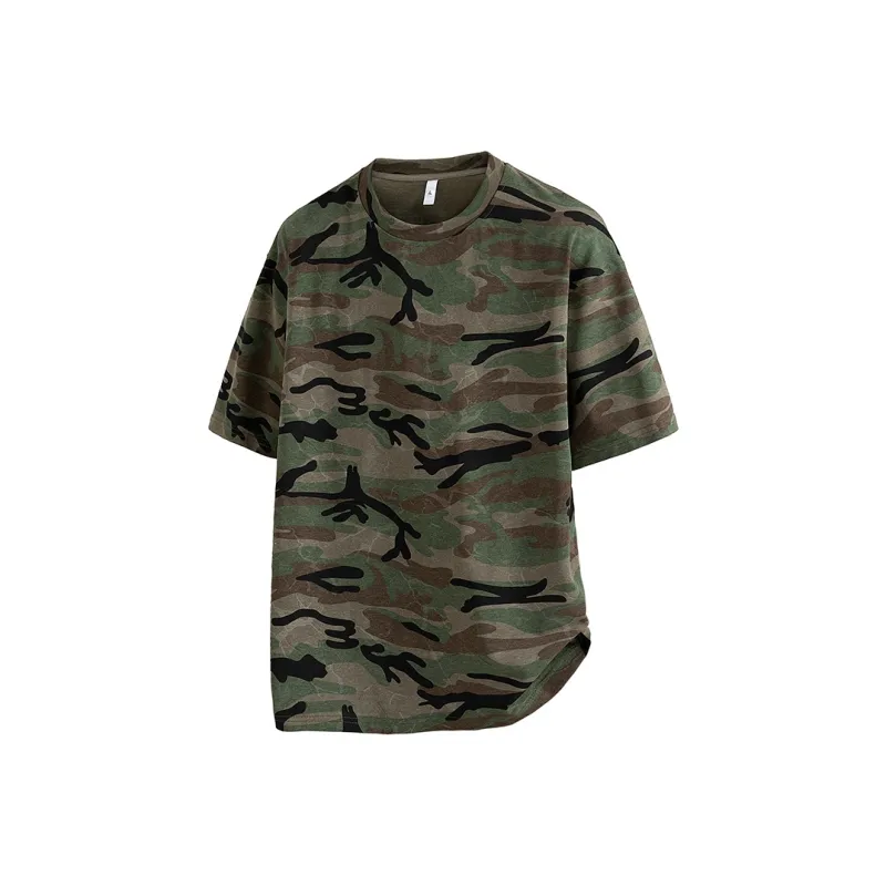 ROBINHOOD Drop Shoulder Sleeve Short Sleeved T Shirts Women's-0