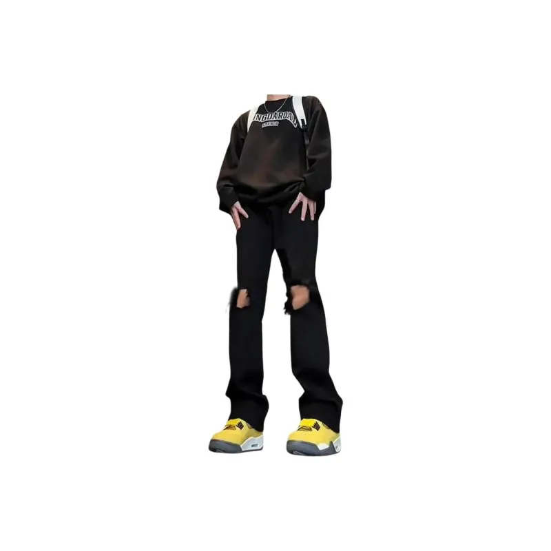 WHELVE Jeans Unisex Black[Distressed Version]-0