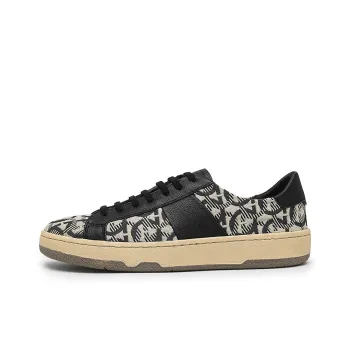 XIMO BULL Men's Casual Shoes Men Low Top Black/White
