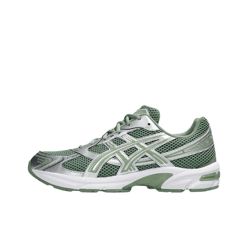 Asics Gel 1130 Anti Slip Wear Resistant Low Top Casual Running Shoes Unisex Green Silver Color-0