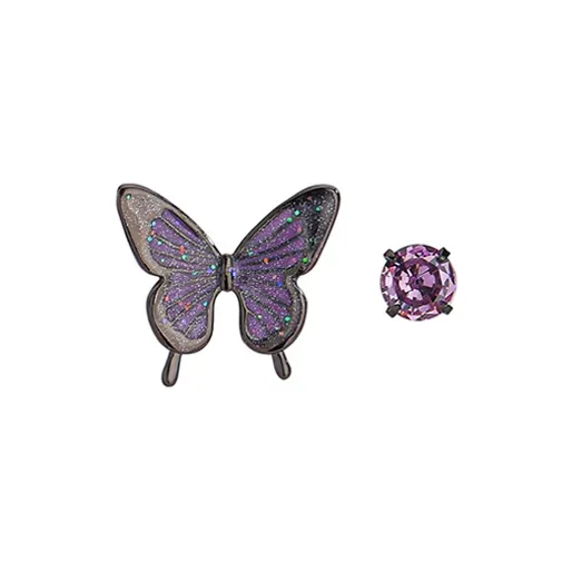 GLOIRE Zircon Stud Earrings Women's-3