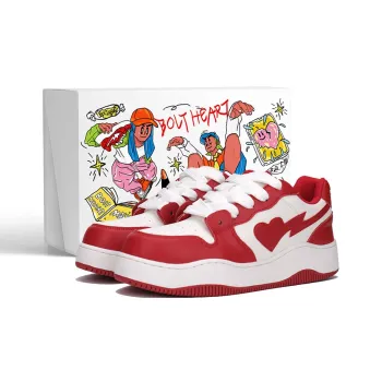 AND U Slip Resistant Height Increasing Abrasion Resistant Low Top Heartfelt Touch Skateboard Shoes Unisex