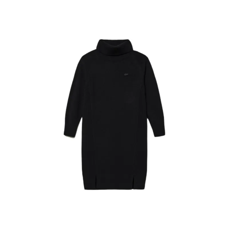 LACOSTE Long Sleeved Dress Women's Black-0