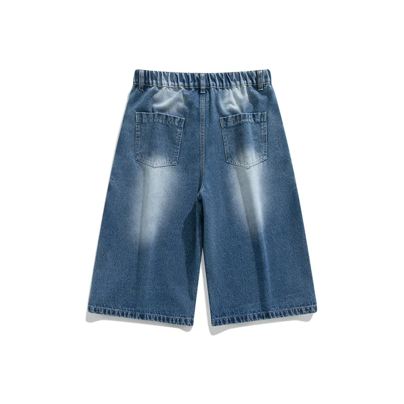 ALI THE FOX Denim Shorts Unisex-1