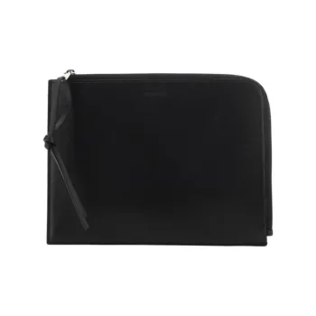 JIL SANDER Leather Wallet Men's Black
