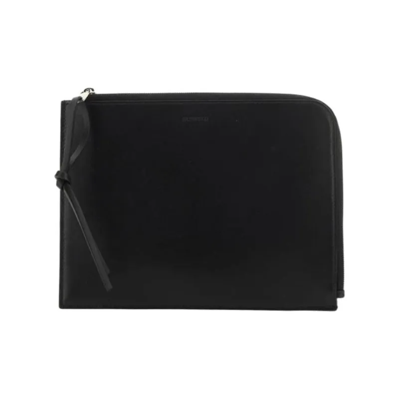 JIL SANDER Leather Wallet Men's Black-0
