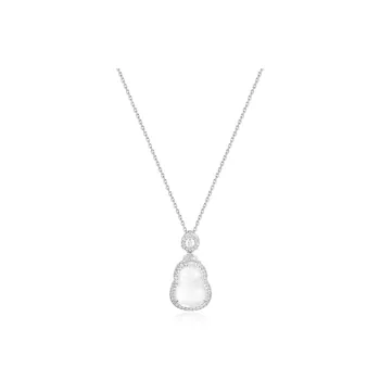 GUDS GAVE Colored Glaze Jade Necklaces Women's