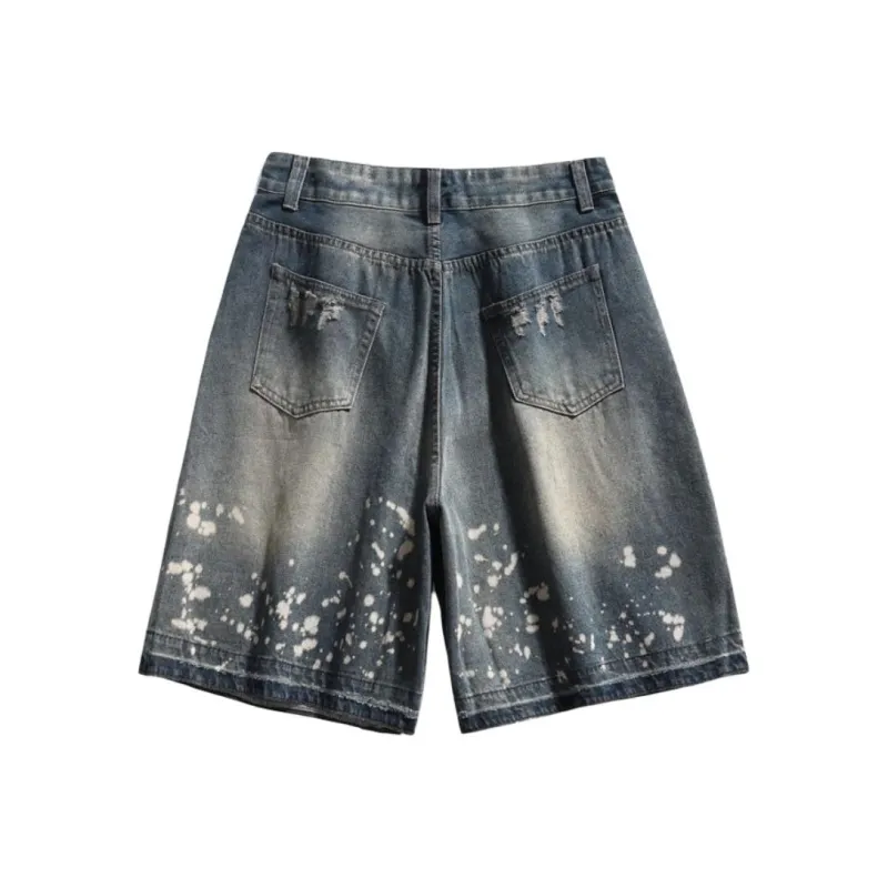 FASTFISH Denim Shorts Unisex Vintage Blue-2