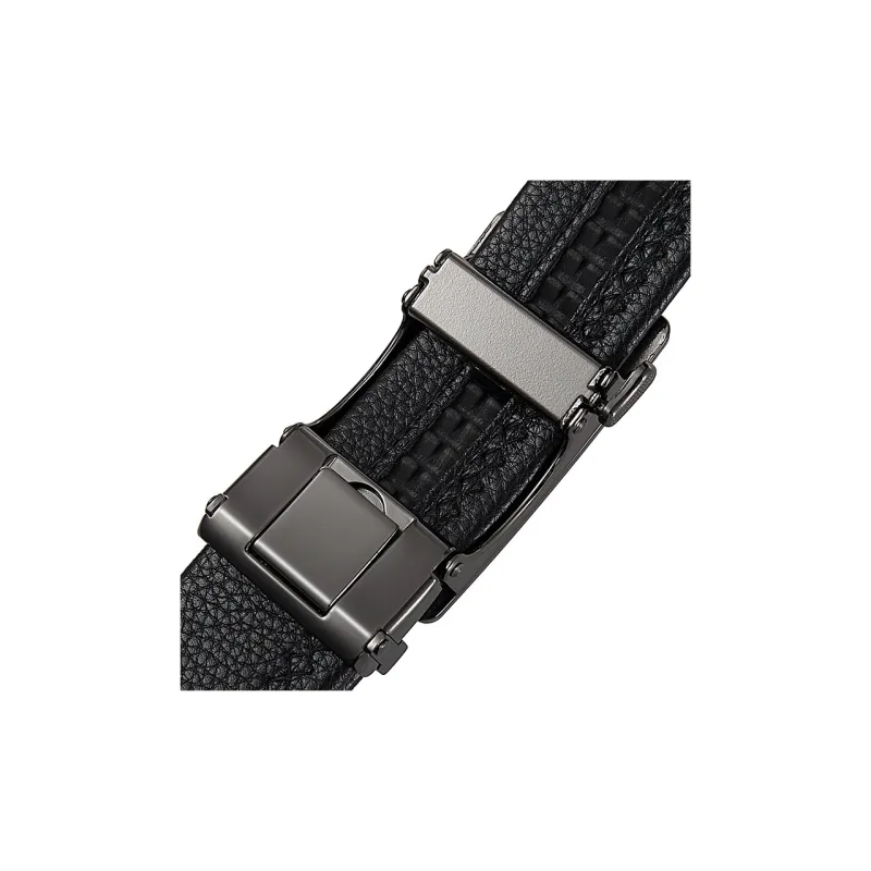 Lanza Cow Leather Belts Men's Width 3.5CM-2