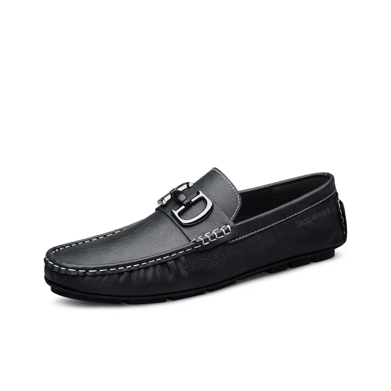 XIMO BULL Men's Casual Shoes Men Low Top Black/Brown-4