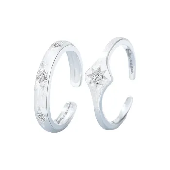 Barbie 925 Sterling Silver Rings Unisex Silver