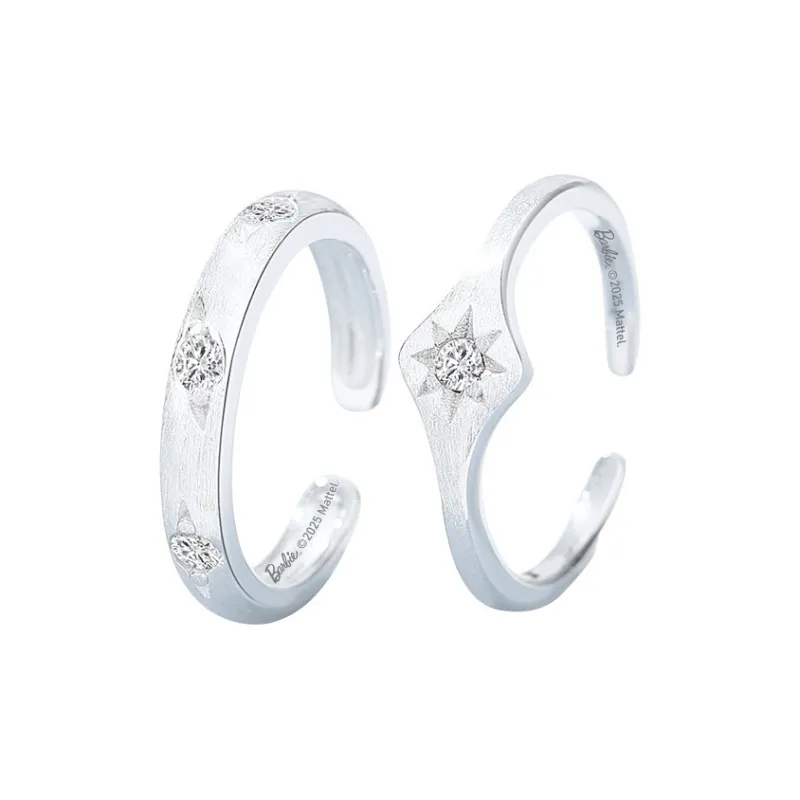 Barbie 925 Sterling Silver Rings Unisex Silver-0