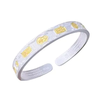 FUYUFU 999 Fine Silver Bangles Women's