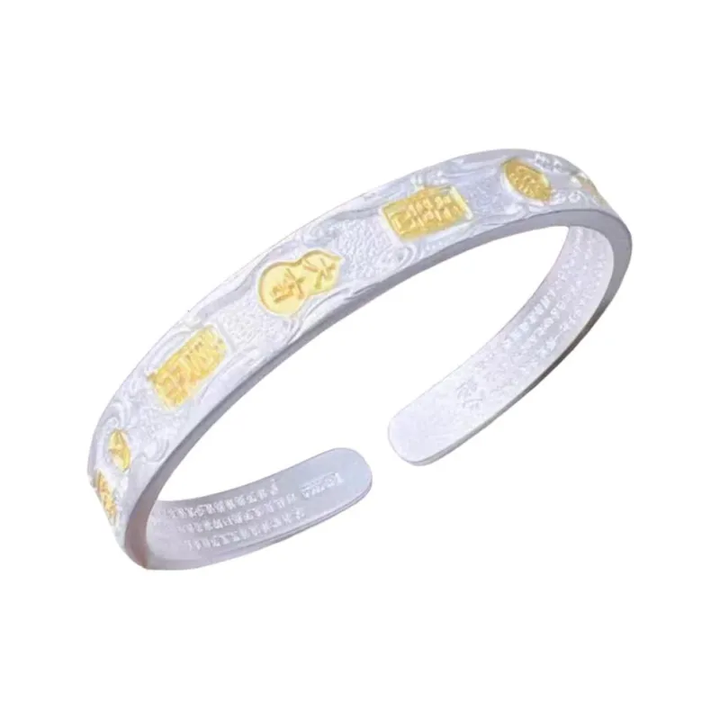 FUYUFU 999 Fine Silver Bangles Women's-0