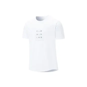 XTEP T Shirts Men Pearl White
