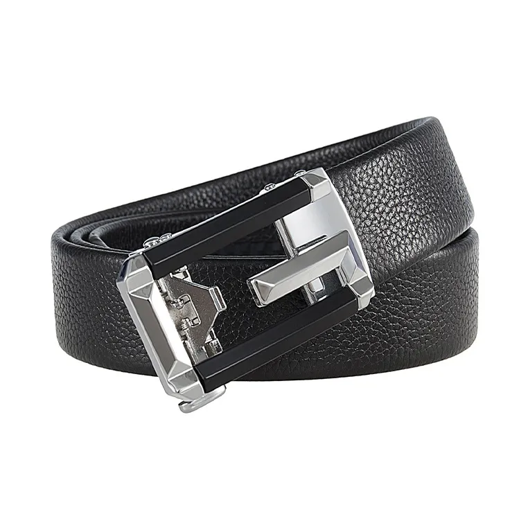 Yalu Preferred Cow Leather Belts Men's Width 3.5CM-2