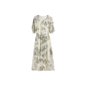 Hang Yi Court Short Sleeved Dress Women's