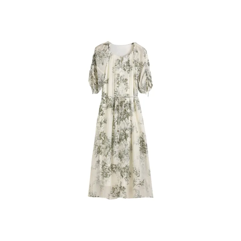 Hang Yi Court Short Sleeved Dress Women's-0