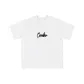 White with Black Print