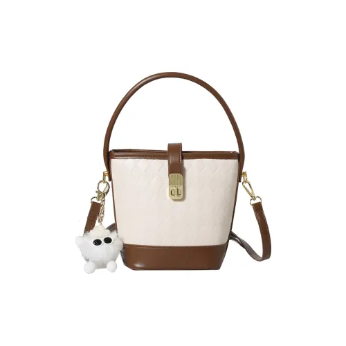 Miss Angel PU Crossbody Bucket One Shoulder Handbag Women's Multicolor