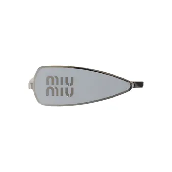 MIU MIU Enamel Hair Clips Women's Cornflower Blue