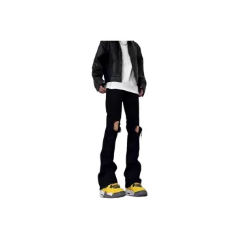 WHELVE Jeans Unisex Black[Distressed Version]