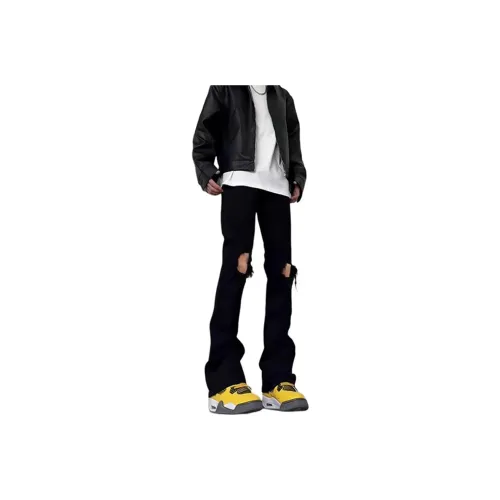WHELVE Jeans Unisex Black[Distressed Version]